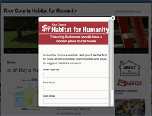 Tablet Screenshot of habitatricecounty.org